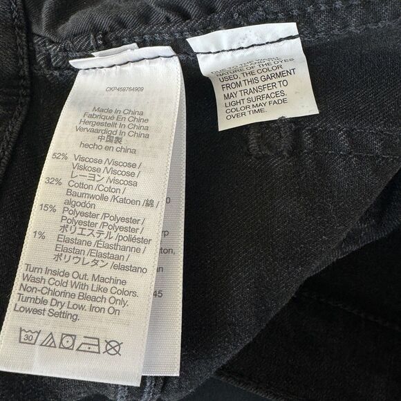 Madewell SZ 26 Roadtripper Biker Bermuda Jean Shorts Mid-Rise Stretch Lunar Wash - Picture 7 of 7